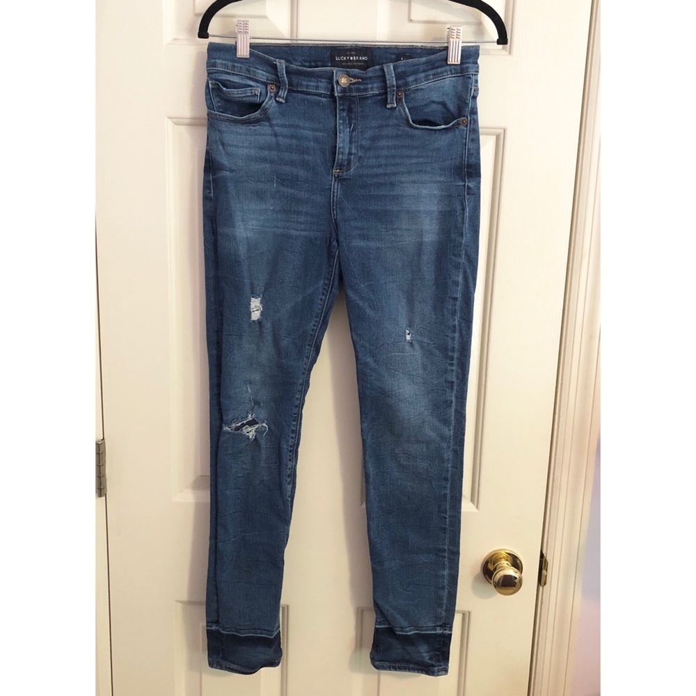 Lucky Brand Distressed Blue Jeans